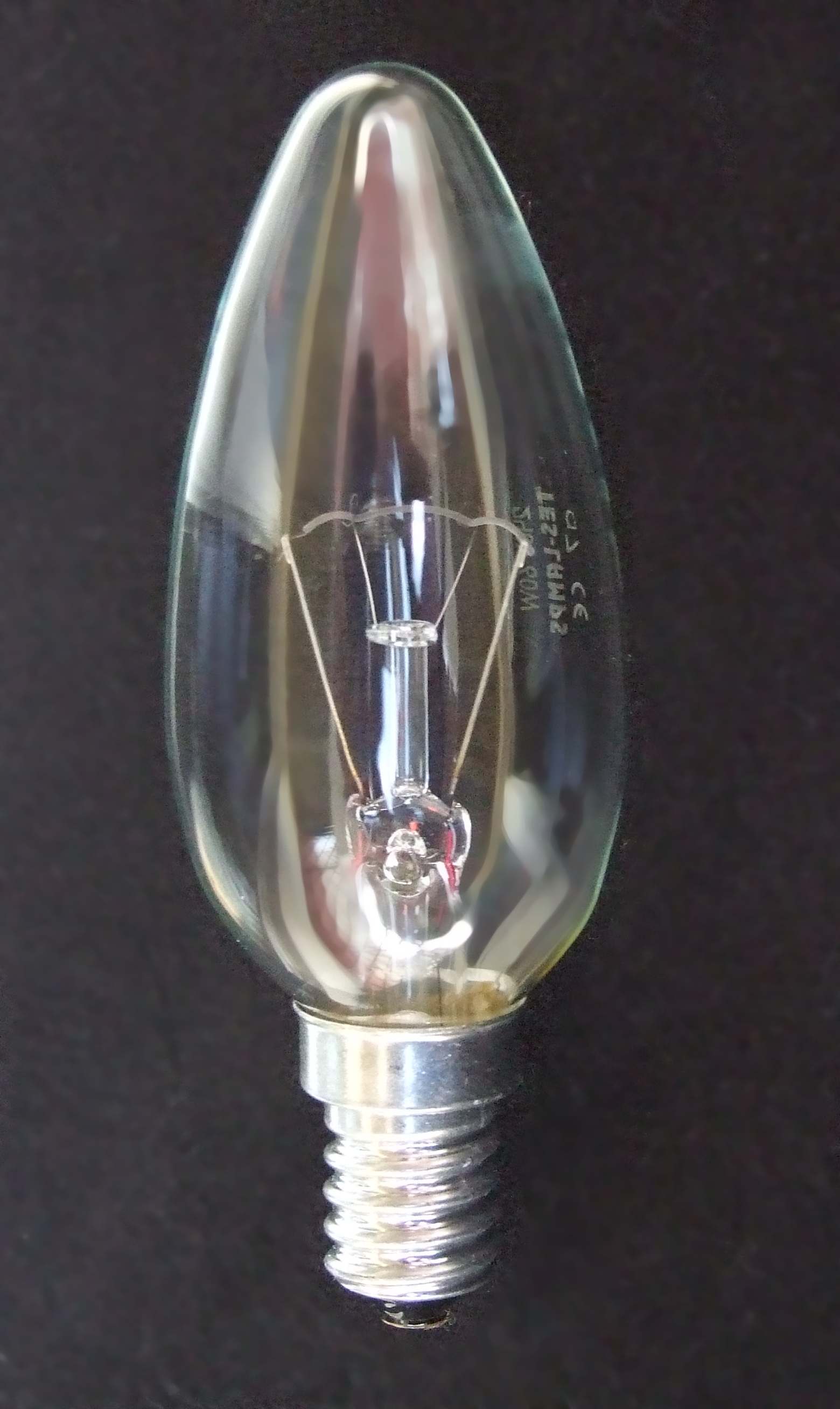 Žárovka otřesuvzdorná svíčková C35 E14 40W 3216T
