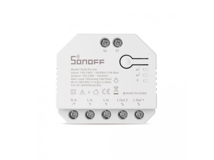 Sonoff Dual dvoukanálový WiFi spínač 230V/10A