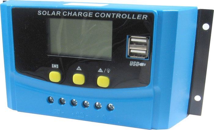 Solární regulátor PWM CY-K40A, 12-24V/40A pro různé baterie