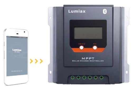 Solární regulátor MPPT Lumiax MT3075-BT, 12-24V/30A, s bluetooth