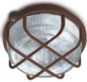 Panlux KRUH přisazené stropní a nástěnné kruhové svítidlo 100W, hnědá SKP-100/H