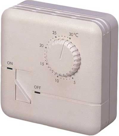 Analogový nástěnný termostat TH-555 s termistorem,250V/7A