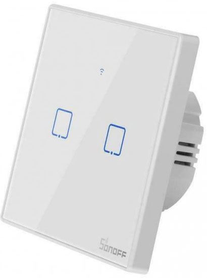 Dálkově ovládaný vypínač Sonoff T2EU2C-TX wifi+RF 433MHz 2kanálový