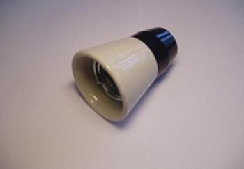 Objímka na žárovku E27 plastová keramická 1332-136 Desko