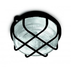 Panlux KRUH přisazené stropní a nástěnné kruhové svítidlo 100W, černá SKP-100/C