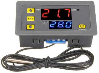 Digitální termostat W3230, -50 až 110°C, napájení 12VDC