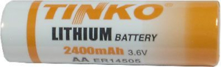 Baterie TINKO ER14505, AA(R6) 3,6V 2400mAh, lithiová